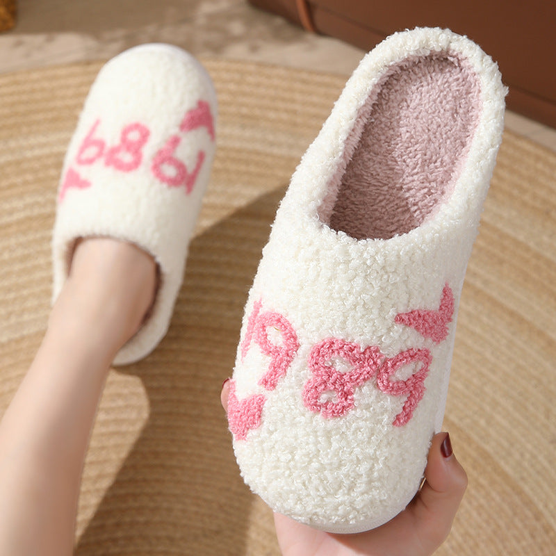 Wholesale Comfortable Home Warm Winter Couple Thick Bottom Soft Bottom Thick Non-slip Cotton Slippers